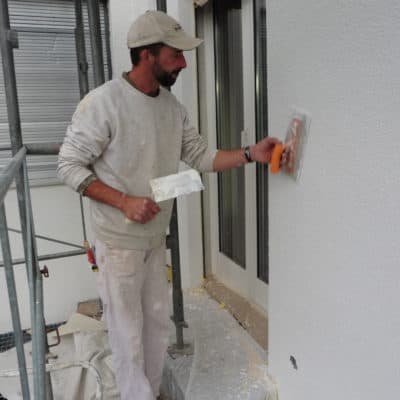 Gipserarbeit, Verputz Fassade