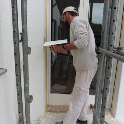 Gipserarbeit, Verputz Fassade