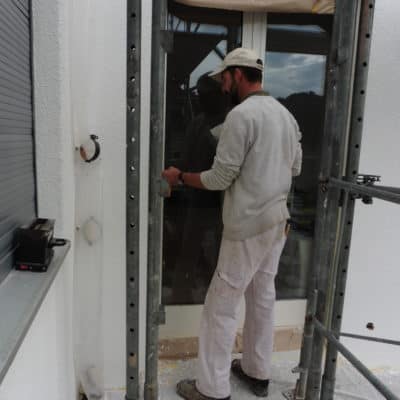 Gipserarbeit, Verputz Fassade