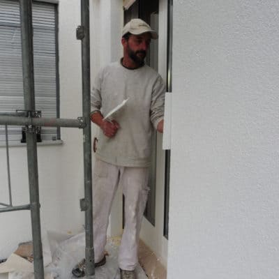 Giperarbeit, Verputz Fassade